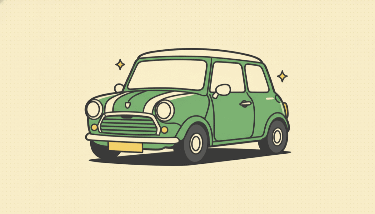 Illustration of a MINI Cooper